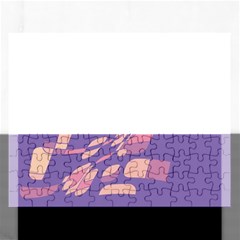 Purple Abstraction Rectangular Jigsaw Puzzl