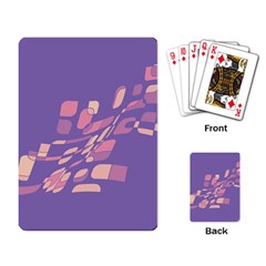 Purple Abstraction Playing Card by Valentinaart