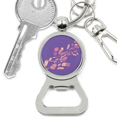 Purple Abstraction Bottle Opener Key Chains