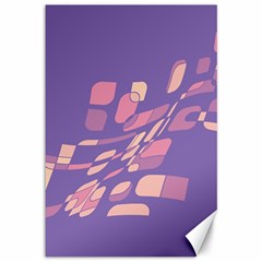 Purple Abstraction Canvas 12  X 18  