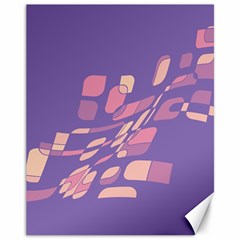 Purple Abstraction Canvas 11  X 14  