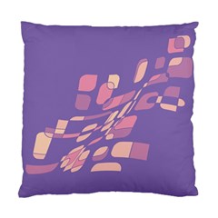 Purple Abstraction Standard Cushion Case (one Side) by Valentinaart