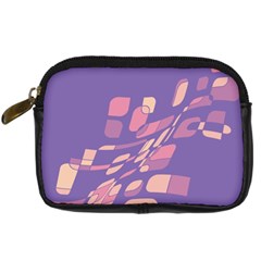 Purple Abstraction Digital Camera Cases by Valentinaart