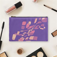 Purple Abstraction Cosmetic Bag (medium) 