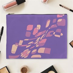 Purple Abstraction Cosmetic Bag (xl)