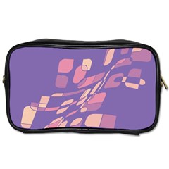 Purple Abstraction Toiletries Bags by Valentinaart