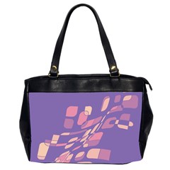 Purple Abstraction Office Handbags (2 Sides) 