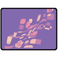 Purple Abstraction Fleece Blanket (large) 