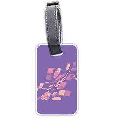 Purple Abstraction Luggage Tags (one Side) 