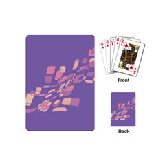 Purple Abstraction Playing Cards (mini)  by Valentinaart