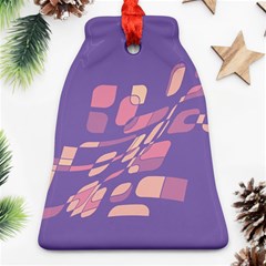 Purple Abstraction Bell Ornament (2 Sides)