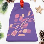 Purple abstraction Bell Ornament (2 Sides) Front