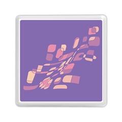 Purple Abstraction Memory Card Reader (square) 