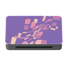 Purple Abstraction Memory Card Reader With Cf