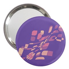 Purple Abstraction 3  Handbag Mirrors by Valentinaart