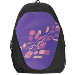 Purple Abstraction Backpack Bag