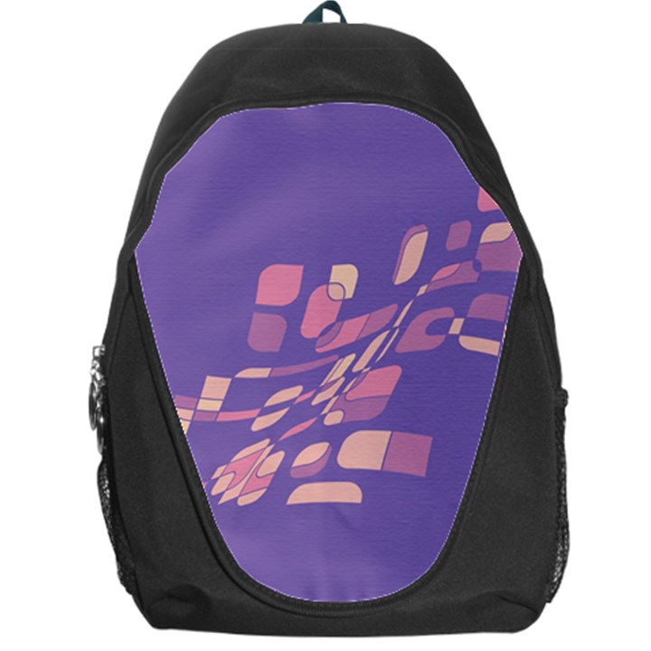 Purple abstraction Backpack Bag