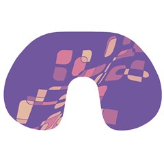 Purple Abstraction Travel Neck Pillows