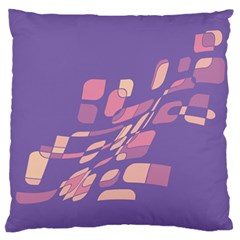 Purple Abstraction Standard Flano Cushion Case (two Sides)