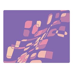 Purple Abstraction Double Sided Flano Blanket (large) 