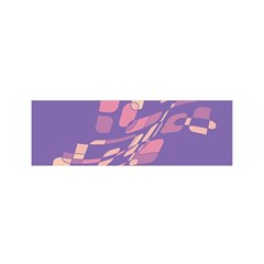 Purple Abstraction Satin Scarf (oblong)