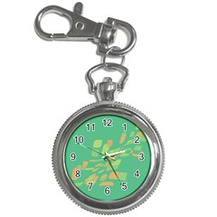 Green Abastraction Key Chain Watches by Valentinaart