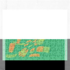 Green Abastraction Rectangular Jigsaw Puzzl by Valentinaart