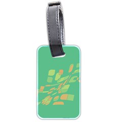 Green Abastraction Luggage Tags (two Sides) by Valentinaart