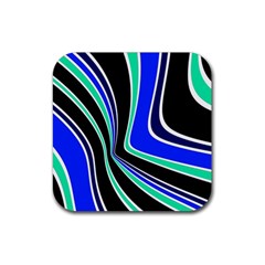 Colors Of 70 s Rubber Coaster (square)  by Valentinaart