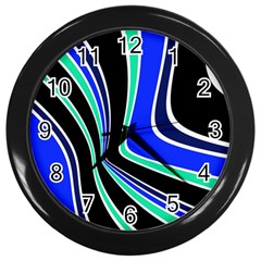 Colors Of 70 s Wall Clocks (black) by Valentinaart