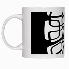 White Abstraction White Mugs by Valentinaart