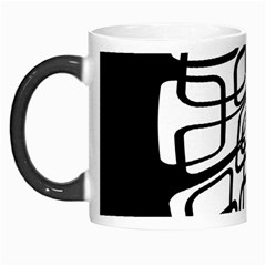 White Abstraction Morph Mugs by Valentinaart