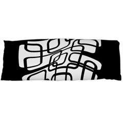 White Abstraction Body Pillow Case (dakimakura)