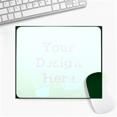 Green Abstraction Large Mousepads by Valentinaart