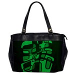 Green abstraction Office Handbags Front