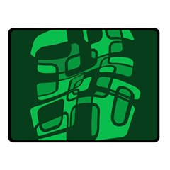 Green Abstraction Fleece Blanket (small)