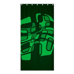 Green Abstraction Shower Curtain 36  X 72  (stall) 