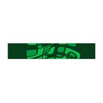 Green abstraction Flano Scarf (Mini) Back