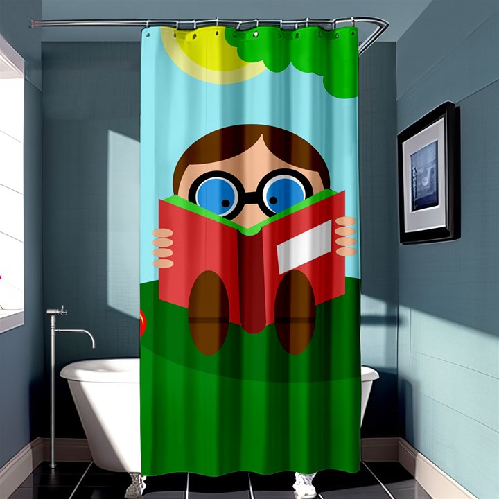 Brainiac Shower Curtain 36  x 72  (Stall) 