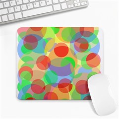 Colorful Circles Large Mousepads by Valentinaart