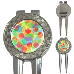 Colorful Circles 3-in-1 Golf Divots by Valentinaart