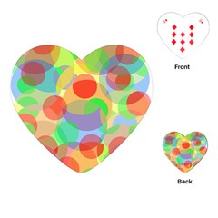 Colorful Circles Playing Cards (heart) 