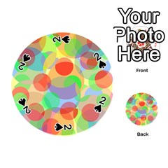 Colorful Circles Playing Cards 54 (round) 