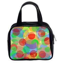 Colorful Circles Classic Handbags (2 Sides) by Valentinaart