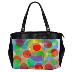 Colorful Circles Office Handbags by Valentinaart