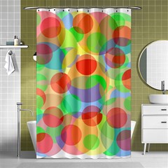 Colorful Circles Shower Curtain 48  X 72  (small) 