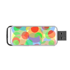 Colorful Circles Portable Usb Flash (one Side)