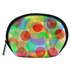 Colorful Circles Accessory Pouches (medium)  by Valentinaart