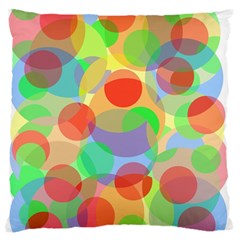 Colorful Circles Standard Flano Cushion Case (one Side)