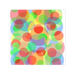 Colorful Circles Small Satin Scarf (square) by Valentinaart